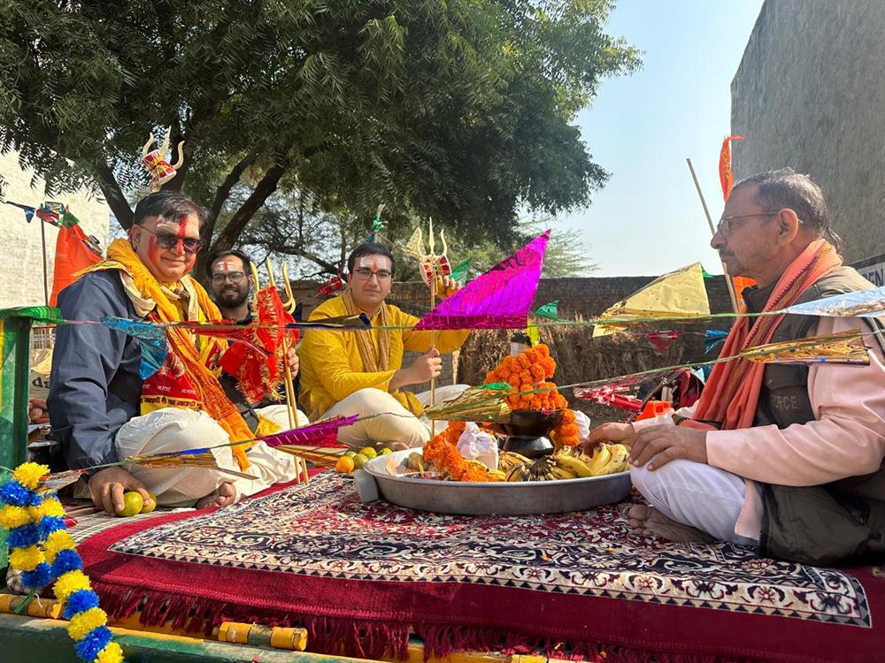 Havan during the Pran Pratishtha